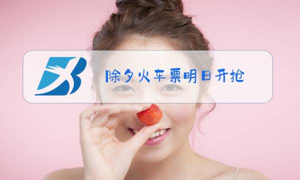 除夕火车票明日开抢 新闻图片